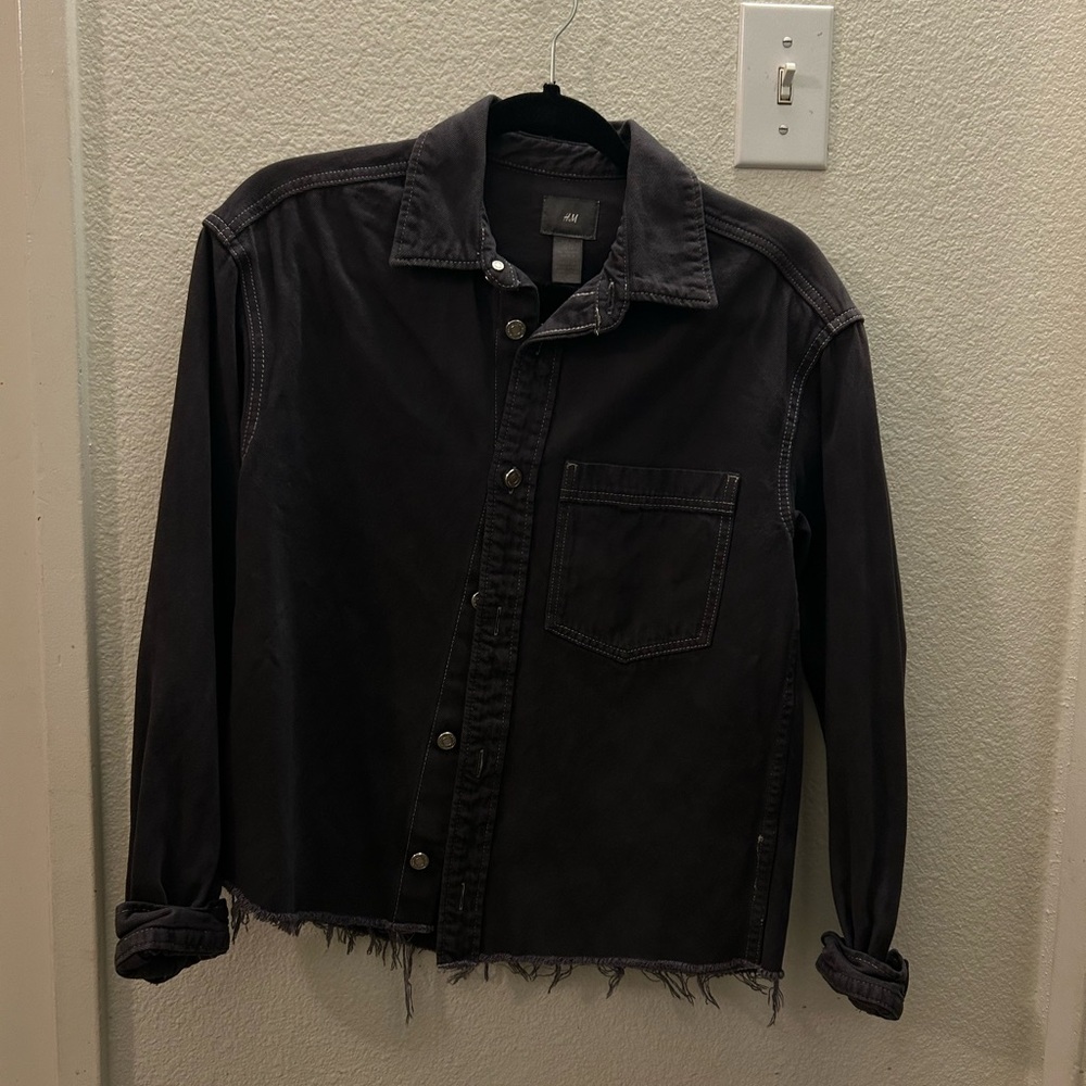 H&M Charcoal Denim Jacket